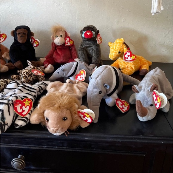 9 Ty Beanie Babies - Wild Animals Bundle - Picture 4 of 9